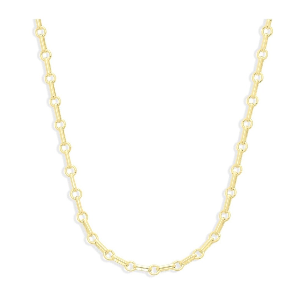 Essentials Plated Elongated Loop Chain 18in Modern Quality Layers